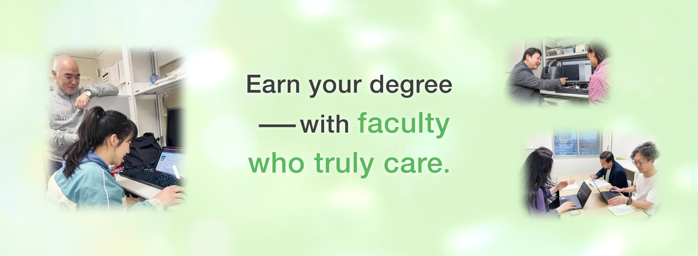 Earn your degree with passionate guidance from faculty across 5 universities!
